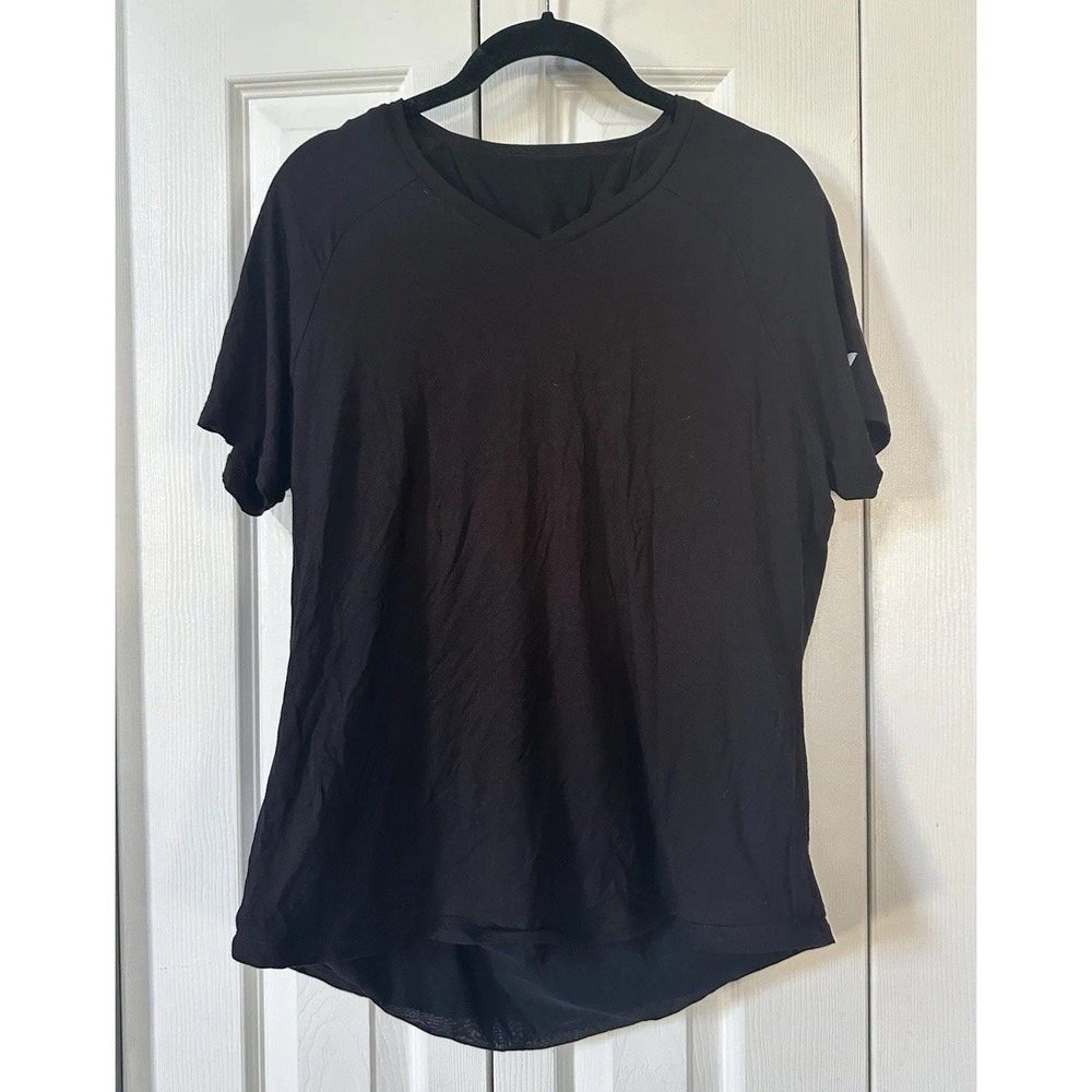 Forme Women's Core Posture Correcting Short Sleeve Black Athletic Shirt 2X XXL